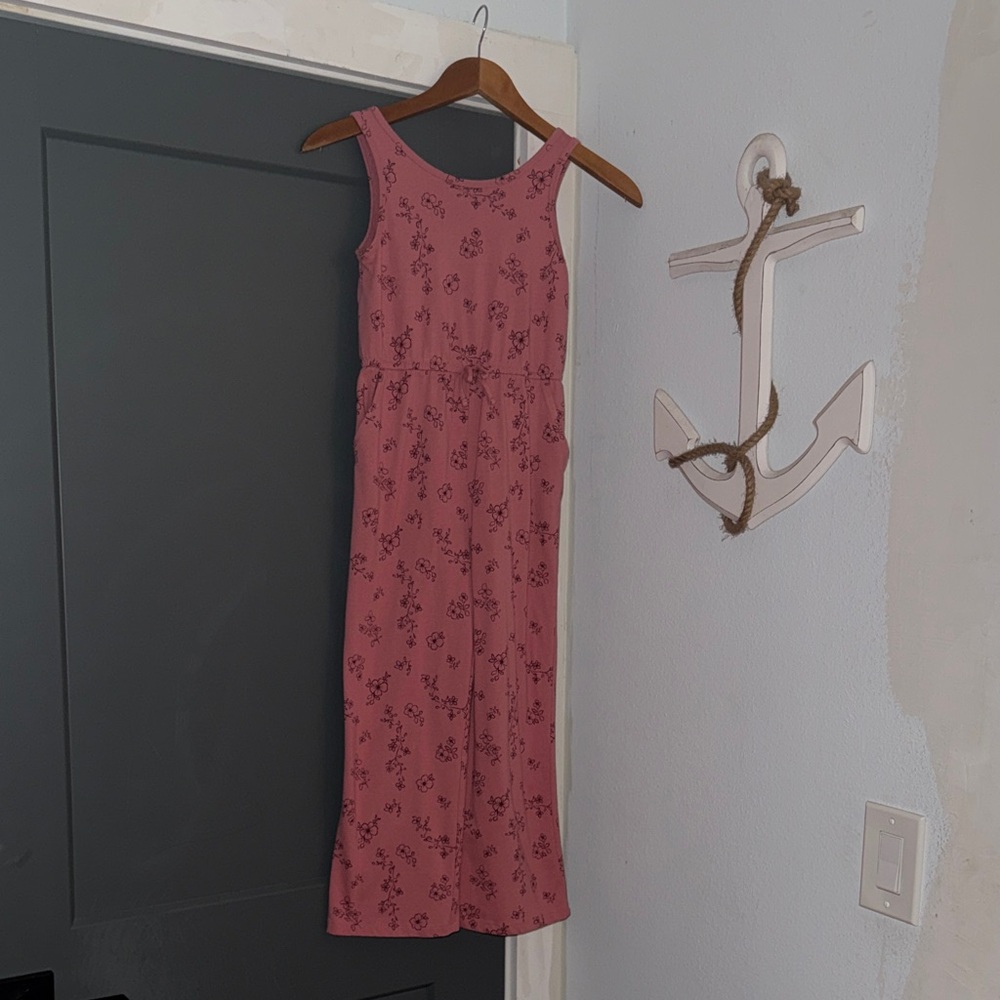 Wonder Nation Pink Floral Jumpsuit